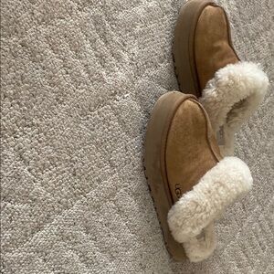 UGG Tan Shearling Slippers